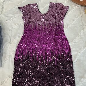 Womens Maner Sequin Dress